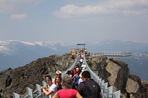 18-07-29 - Whistler Cloudraker Skybridge with Ravensclaw View Deck 1