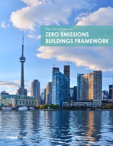 Cover from Zero Emissions Buildings Framework Report