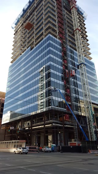 111 South Main Curtain Wall Install Salt Lake City