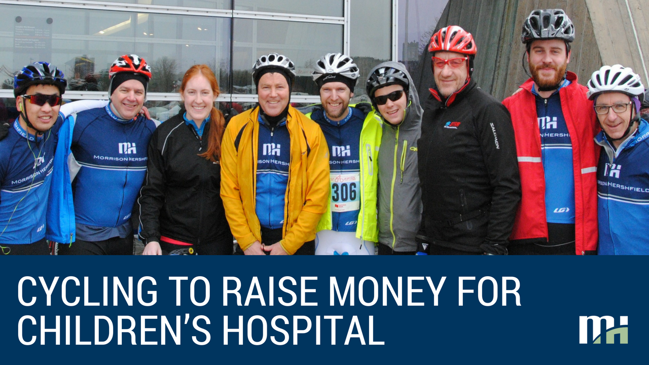 Cycling Through Challenging Weather to Raise Money for Children’s Hospital
