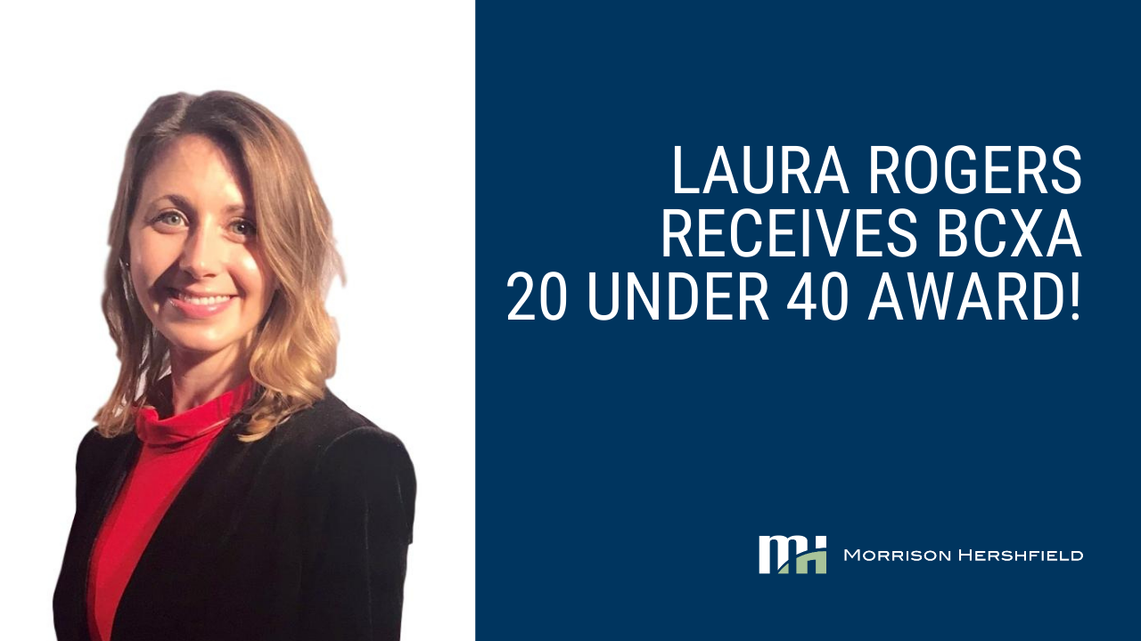 Laura Rogers Receives BCxA 20 Under 40 Award!