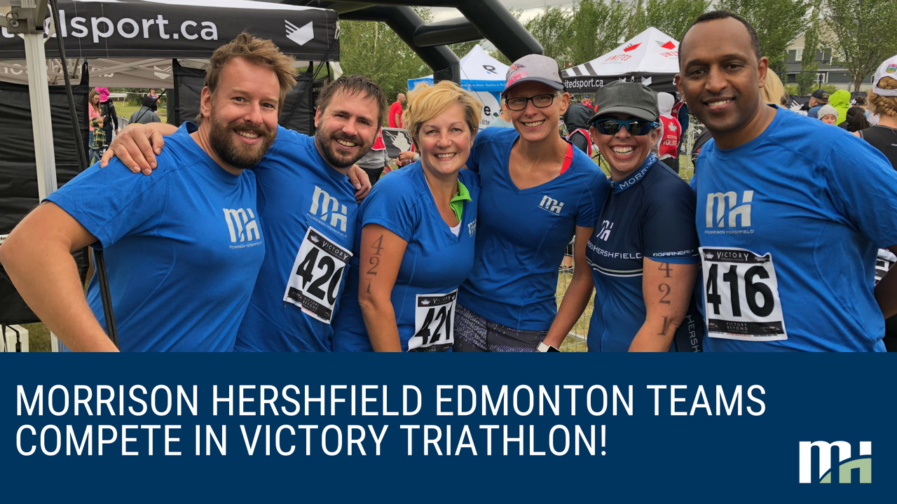 Morrison Hershfield Edmonton Teams Compete in Victory Triathlon!