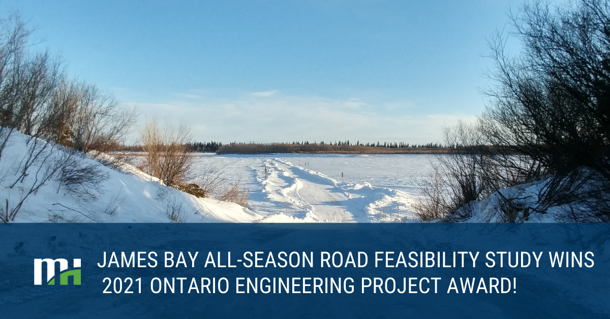 Mushkegowuk Council’s James Bay All-Season Road Feasibility Study wins Ontario Engineering Project Award of Merit from ACEC-Ontario