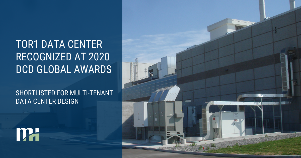 TOR1 Shortlisted for Multi-Tenant Data Center Design award at DCD Global Awards 2020