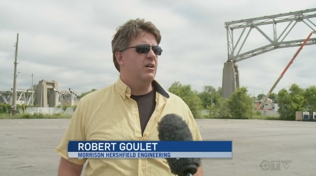 CTV Ottawa Interviews Morrison Hershfield for Work on Iconic Seaway International Bridge