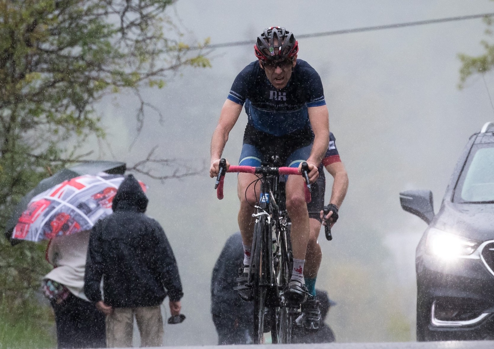 Racing Through Rain and Wind at the Steve Bauer Classic