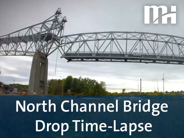 Drone Time-Lapse Video: North Channel Bridge Drop